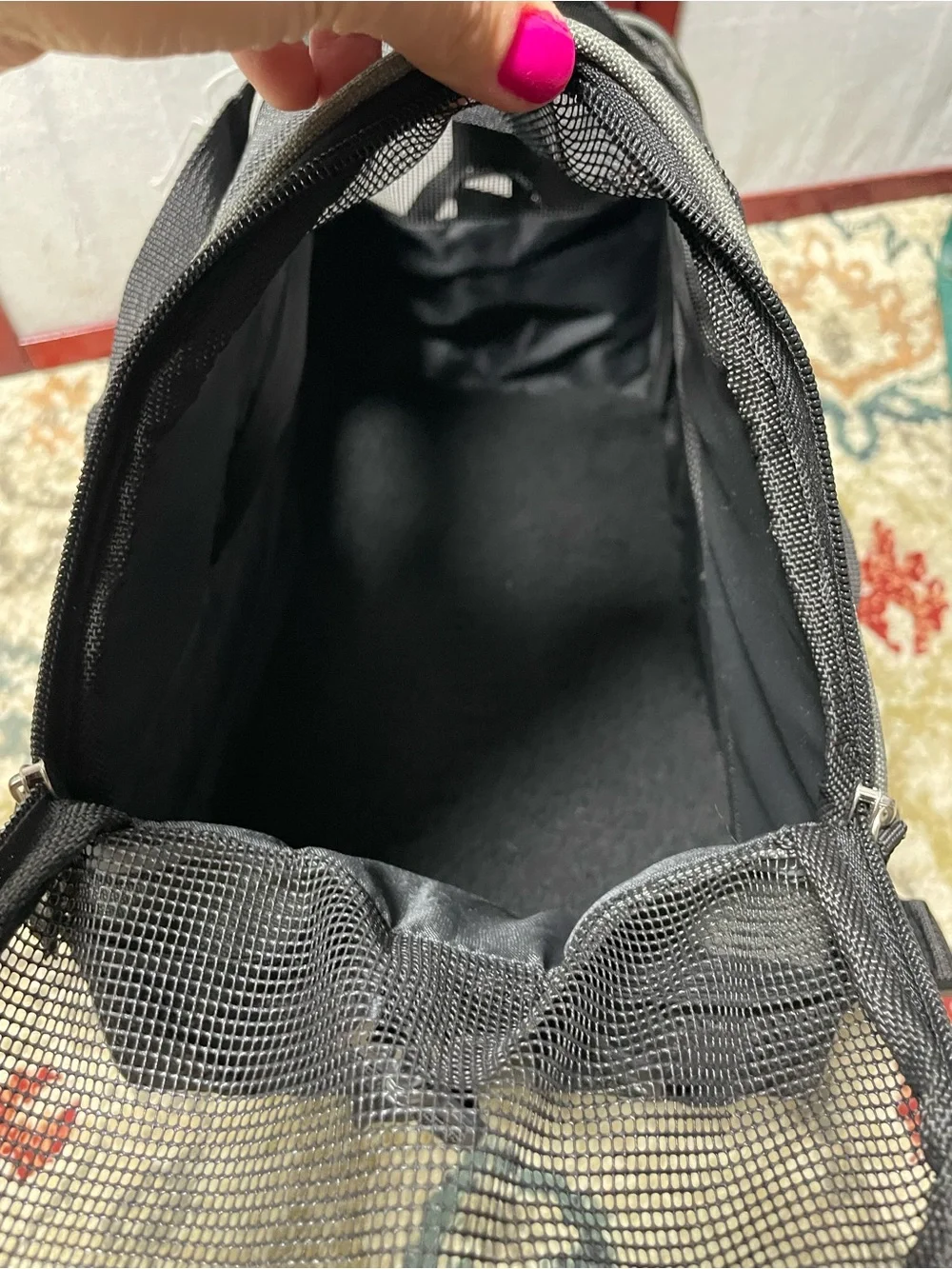 EliteField Gray & Black Soft Fabric Pet Carrier for Cats & Small Dogs